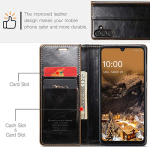 CASEKIS Luxury Flip Leather Phone Case for Galaxy A15 5G