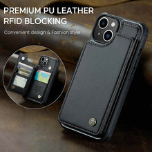 Carica l'immagine nel visualizzatore di Gallery, Casekis RFID Cardholder Wallet Phone Case For iPhone 13

