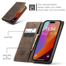 Carregar imagem no visualizador da galeria, Casekis Retro Wallet Case For iPhone 15 Pro Max
