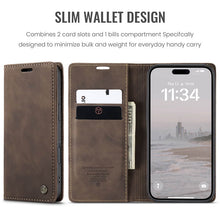 Cargar imagen en el visor de la galería, Casekis Retro Wallet Case For iPhone 16 Pro Max
