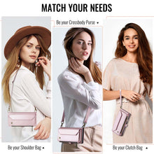 Load image into Gallery viewer, Casekis Cardholer Zipper Wallet Crossbody Phone Case Pink
