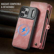 Load image into Gallery viewer, Casekis Wrist Strap Zipper Wallet Phone Case Pink
