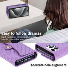 Görseli Galeri görüntüleyiciye yükleyin, Casekis 7-Slot Foldable Crossbody Wallet Phone Case Purple
