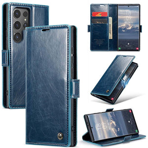 CASEKIS Luxury Flip Leather Phone Case for Galaxy S24 Ultra 5G