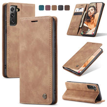 Load image into Gallery viewer, Casekis Retro Wallet Case For Galaxy S21 FE 5G
