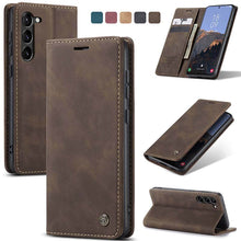 Load image into Gallery viewer, Casekis Retro Wallet Case For Galaxy S23 Plus 5G

