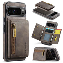 Carregar imagem no visualizador da galeria, Casekis RFID Magnetic Detachable Leather Wallet Phone Case Coffee
