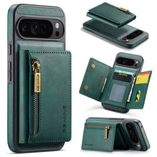 गैलरी व्यूवर में इमेज लोड करें, Casekis RFID Magnetic Detachable Leather Wallet Phone Case Green
