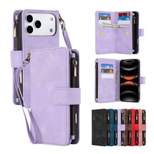 Muat gambar ke penampil Galeri, Casekis Crossbody 9 Card Holder Phone Case Purple
