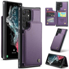 Görseli Galeri görüntüleyiciye yükleyin, Casekis RFID Cardholder Wallet Phone Case For Galaxy S22 Ultra
