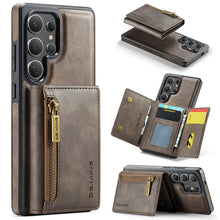 Carregar imagem no visualizador da galeria, Casekis RFID Magnetic Detachable Leather Wallet Phone Case Coffee
