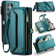 Carregar imagem no visualizador da galeria, Casekis Cardholer Zipper Wallet Crossbody Phone Case Green
