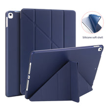 Load image into Gallery viewer, Leather Silicone Soft Back Cover Case For iPad - Casekis
