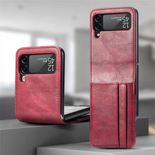 गैलरी व्यूवर में इमेज लोड करें, Casekis Folding Multi-card Leather Case for Galaxy Z Flip 3 5G
