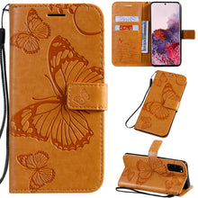 Charger l'image dans la galerie, 2021 Upgraded 3D Embossed Butterfly Wallet Phone Case For Samsung S20 FE 4G/5G - Casekis

