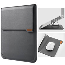 Load image into Gallery viewer, Casekis Leather Laptop Bag with Mouse Pad Adjustable Stand for Laptop 13 inch/14 inch
