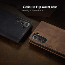 Load image into Gallery viewer, Casekis Retro Wallet Case For Galaxy S22 5G

