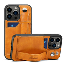 Lade das Bild in den Galerie-Viewer, Casekis Wristband Stand Phone Case Khaki
