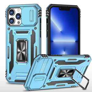 Casekis Sliding Camera Cover Anti-Fall Phone Case Light Blue