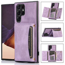 Load image into Gallery viewer, Casekis Wallet Case Tri-fold Cardholder Phone Case Purple
