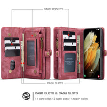 Cargar imagen en el visor de la galería, Casekis Wallet PU Leather Case for Galaxy S22 Plus 5G
