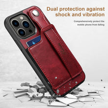 Load image into Gallery viewer, Casekis Wristband Stand Phone Case Red

