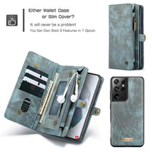Load image into Gallery viewer, Casekis Samsung Galaxy S21 Series Multifunctional Wallet PU Leather Case - Casekis
