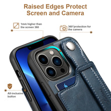 Load image into Gallery viewer, Casekis Wristband Stand Phone Case Blue
