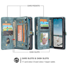 गैलरी व्यूवर में इमेज लोड करें, Casekis Samsung Galaxy A12 Multifunctional Wallet PU Leather Case - Casekis
