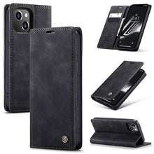 Load image into Gallery viewer, Casekis Retro Wallet Case For iPhone 14
