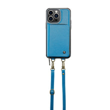 गैलरी व्यूवर में इमेज लोड करें, Casekis Zipper Crossbody Wallet RFID Phone Case Blue
