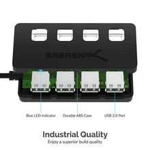 Load image into Gallery viewer, 4-Port USB 2.0 Data Hub
