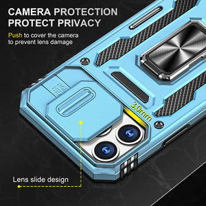 Casekis Sliding Camera Cover Anti-Fall Phone Case Light Blue