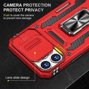 Casekis Sliding Camera Cover Anti-Fall Phone Case Red