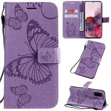 Charger l'image dans la galerie, 2021 Upgraded 3D Embossed Butterfly Wallet Phone Case For Samsung S20 FE 4G/5G - Casekis
