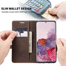 Muat gambar ke penampil Galeri, CASEKIS 2021 Retro Wallet Case For Samsung S20 Plus - Casekis
