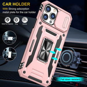 Casekis Sliding Camera Cover Anti-Fall Phone Case Rose Gold