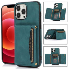 Load image into Gallery viewer, Casekis Wallet Case Tri-fold Cardholder Phone Case Blue
