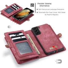 Cargar imagen en el visor de la galería, Casekis Wallet PU Leather Case for Galaxy S22 Plus 5G

