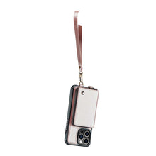 Görseli Galeri görüntüleyiciye yükleyin, Casekis Zipper Crossbody Wallet RFID Phone Case Rose Gold
