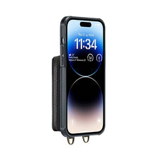 Charger l'image dans la galerie, Casekis Zipper Crossbody Wallet RFID Phone Case Black
