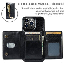 画像をギャラリービューアに読み込む, Casekis Glitter Cardholer Magnetic Phone Case Black
