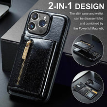 画像をギャラリービューアに読み込む, Casekis Glitter Cardholer Magnetic Phone Case Black

