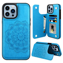 Load image into Gallery viewer, Casekis Mandala Embossed Phone Case Blue
