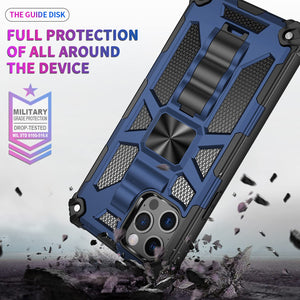 Casekis Armor Shockproof With Kickstand Phone Case Blue