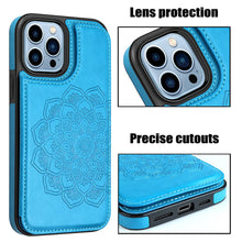 Load image into Gallery viewer, Casekis Mandala Embossed Phone Case Blue
