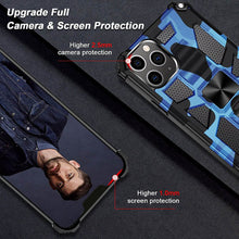 Load image into Gallery viewer, Casekis Armor Shockproof With Kickstand Phone Case Dark Blue Camouflage
