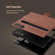 गैलरी व्यूवर में इमेज लोड करें, Casekis Leather Case With S-pen Slot for Galaxy Z Fold 3 5G
