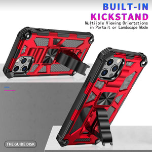 Casekis Armor Shockproof With Kickstand Phone Case Red