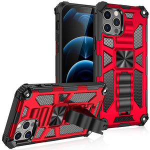 Casekis Armor Shockproof With Kickstand Phone Case Red